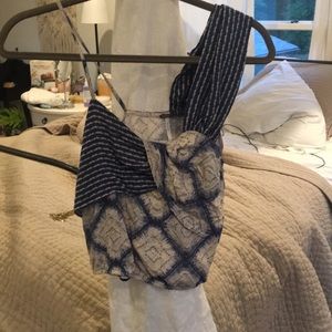 Free People Blue Crop Top